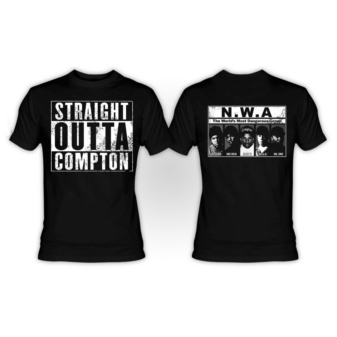 NWA Straight Outta Compton TShirt 2 Sided
